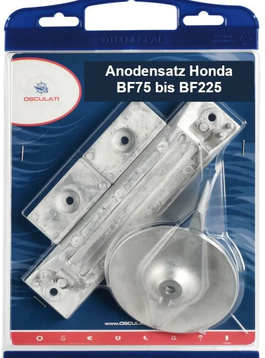 Honda-Außenborder BF75 > BF225 Anoden-Set Zink - Aluminium-Magnesium