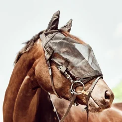 Horse Guard Fliegenmaske für Trensen, schwarz