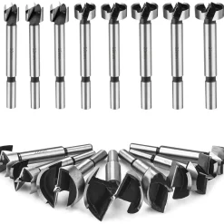 HPHOPE Forstnerbohrer Set 15-teilig für Holz Ø10-50mm mit Aufbewahrungskoffer