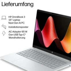 HP OmniBook 3 16-bz0152ng Next Gen AI, Snapdragon, 40,6 cm (16