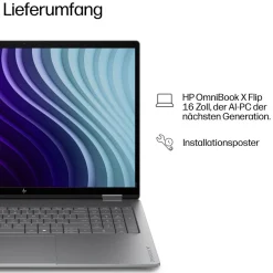 HP OmniBook X Flip Next Gen AI 16-cc0050ngx AMD Ryzen™ AI 5 430 2-in-1 Laptop 40,6 cm
