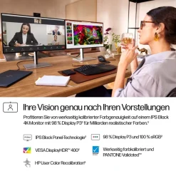 HP 727pm Docking Display 68,58cm 27Zoll UHD 16:9 1xDP 1.4 1xHDMI 2.0 1xUSB-C (EU)