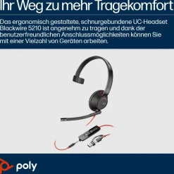 HP Poly Blackwire 5210 - Blackwire 5200 series - Headset