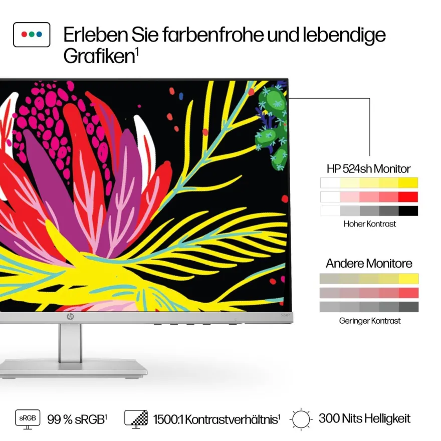 HP 524sh - 5 Series - LED-Monitor - 61 cm (24