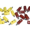 20 H0-Stecker gelb-braun für Modellbahn Beleuchtungssockel