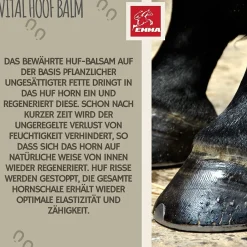 Hufpflege Set - Huföl Pferde mit Pinsel + Strahlpflege + Hufbalsam