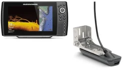 Humminbird Fischfinder Echolot HELIX 10 CHIRP MEGA DI+ GPS G4N mit Geber XM 9