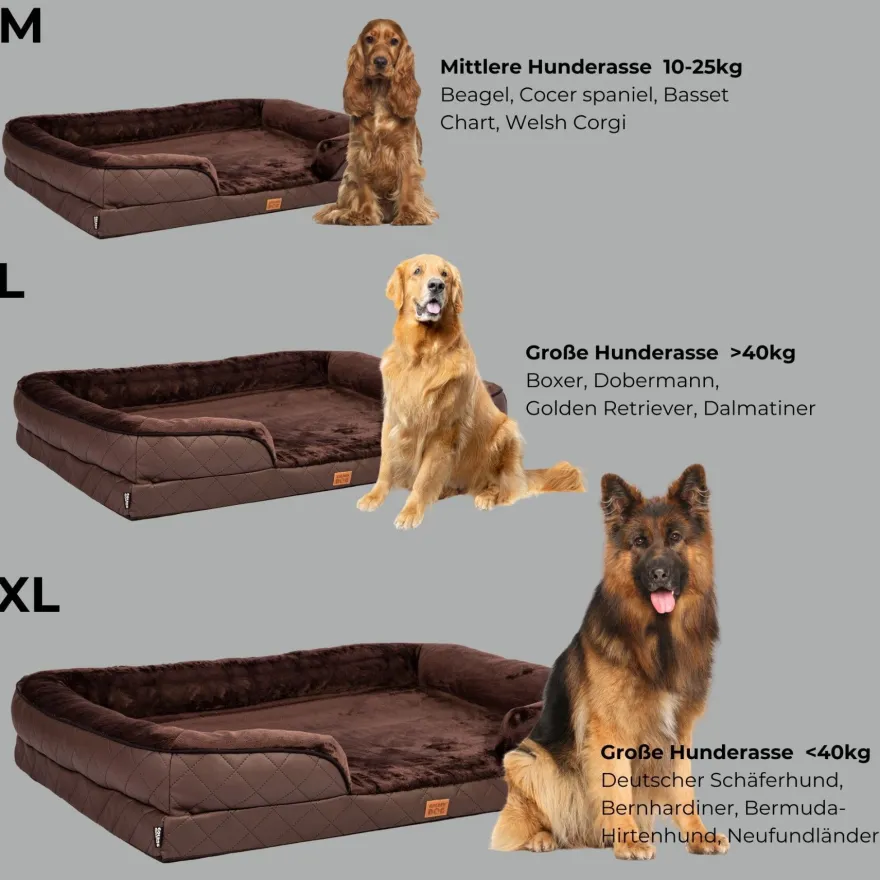 Hundebett Orthopädisches Bett Self Hundesofa Hundekorb Katzenbett Hund M - XL