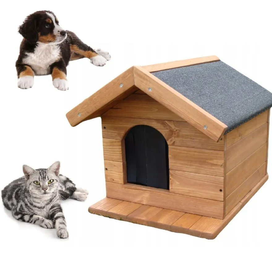 Hundehütte Hundehaus Hundehöhle Katzenhaus Isoliert Tierhütte 50x45x53 cm 10891