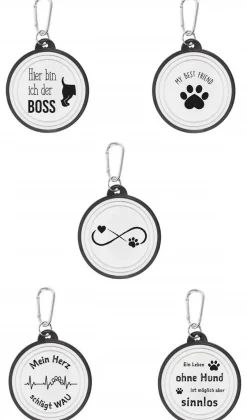 1 Hundenapf, faltbar, ideal f. unterwegs, Karabinerhaken, Hundenäpfe Napf Näpfe Hund
