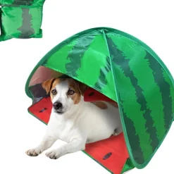 Hundestrandzelt Sonnenschutz Wassermelone Pop-up für kleine Haustiere
