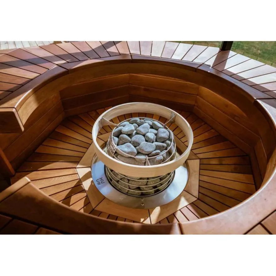 HUUM HIVE Mini Saunaofen 9 kW finnischer Saunaofen Standofen inkl. Air-Tunnel