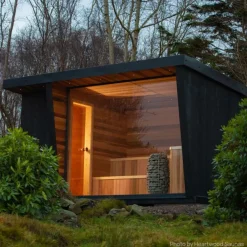 HUUM HIVE Mini Saunaofen 9 kW finnischer Saunaofen Standofen inkl. Air-Tunnel