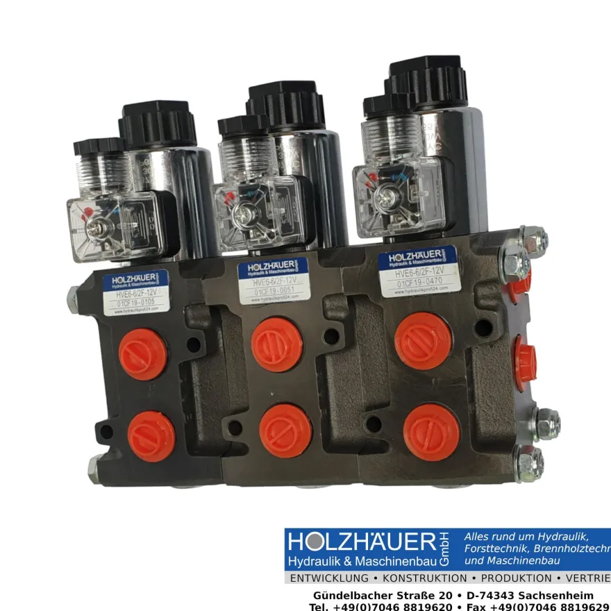 Hydraulik Magnetventil Wegeventil Wechselventil flanschbar 10/4 Wege 50L 12 V