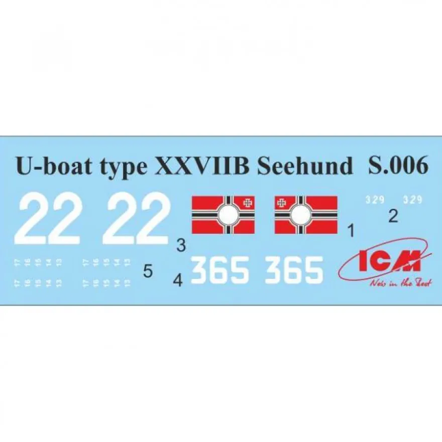 ICM - K-Verbände Midget Submarines (Seehund und Molch) - 1:72 - 20 Teile