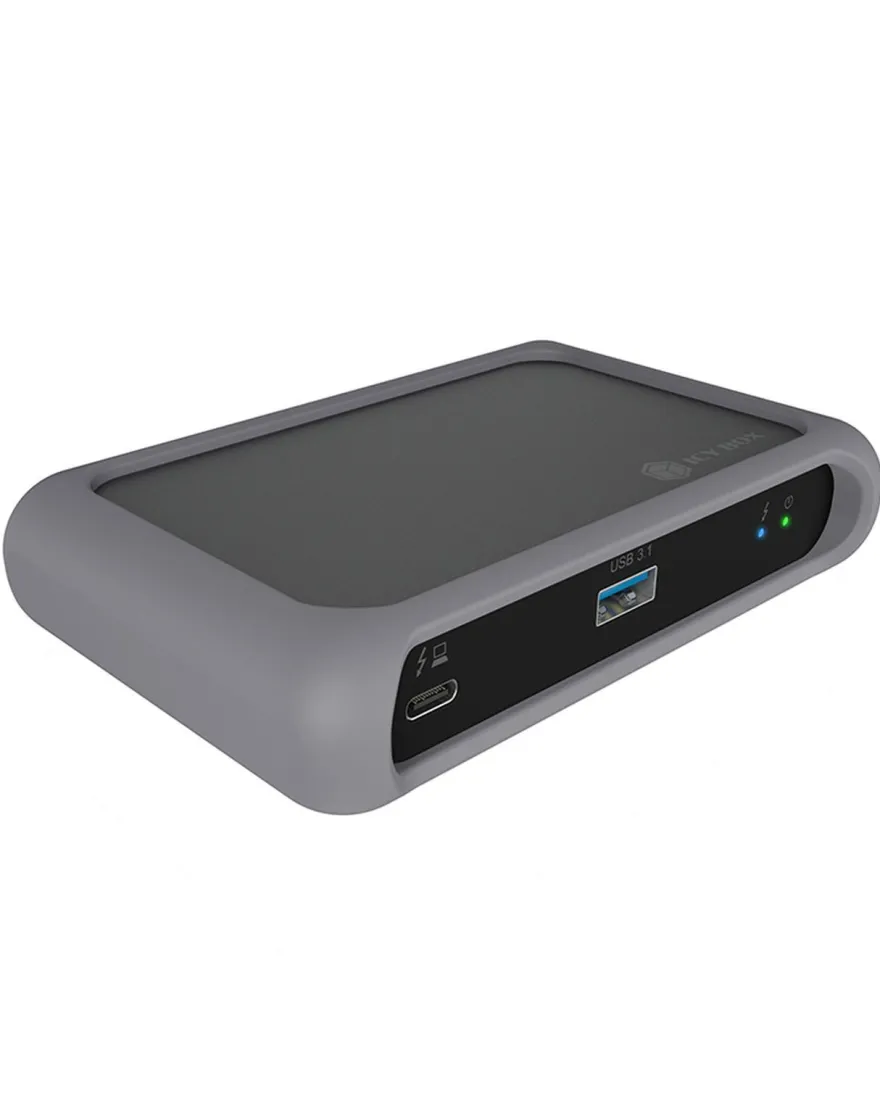 ICY BOX IB-HUB801-TB4, Thunderbolt™ 4 Type-C® HUB auf 3x Thunderbolt 4 und 1x USB 3.2