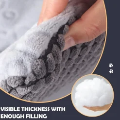 Ieuumler Hundebett Waschbare Hundematte, Flauschige Weiche und Warme Hundedecke