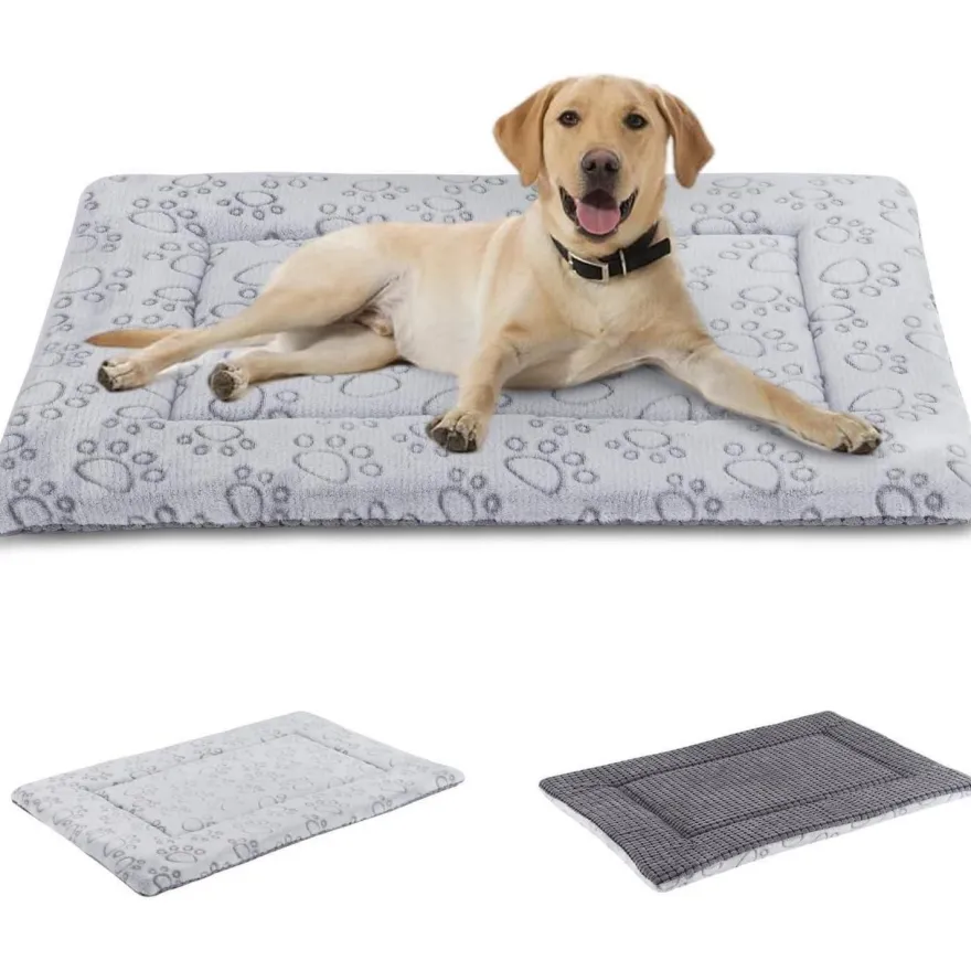 Ieuumler Hundebett Waschbare Hundematte, Flauschige Weiche und Warme Hundedecke
