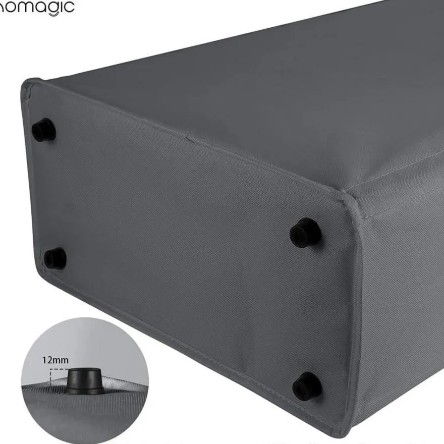 Ihomagic 45L Wäschekorb Schmal, Wäschesammler mit Griffen, Robustes Oxford
