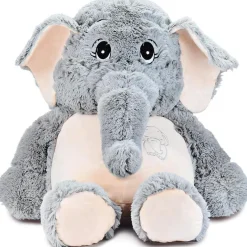 IKASA Großer Elefant Stofftier Riesenelefant Plüschtiere für Kinder, Grau, 100cm