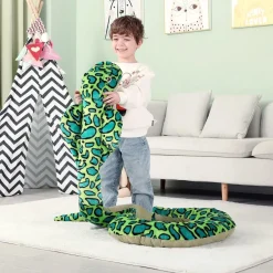IKASA Riesenschlange Kuscheltier 270cm, Großes Plüschtier Kobra Stofftier