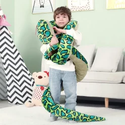 IKASA Riesenschlange Kuscheltier 270cm, Großes Plüschtier Kobra Stofftier