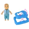 IMPORT Leantoys Schwangere Babypuppe Langes Haar Zubehör