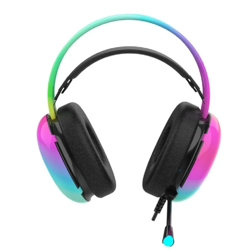 Inca Kopfhörer mit Mikrofon Gaming Headset Empousa 7.1 Virtual Surround RGB