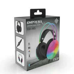Inca Kopfhörer mit Mikrofon Gaming Headset Empousa 7.1 Virtual Surround RGB