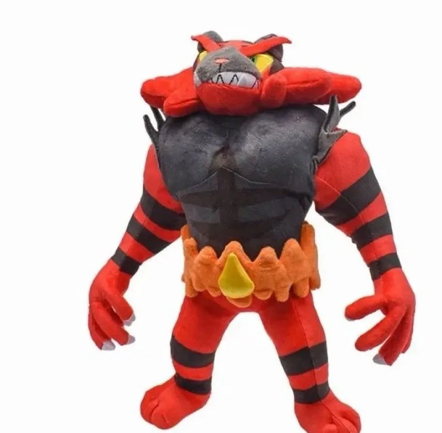 Incineroar Fuegro Stofftier Plusch Figur Kuscheltier Anime Plush 30cm NEU
