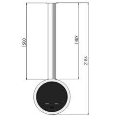 Incyrcle Bio-Ethanolkamin Deckenmontage Weiß : Weiß