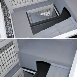 Indoor Kleintierstall Meerschweinchenstall Belinda mit Rollfüßen 90x53x95 cm