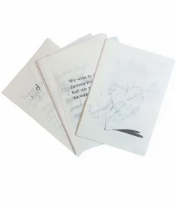 Ingo Maurer ZETTEL’Z 6 Ersatzteil 80 Stck. Blätter (40 unbedruckt / 40 bedruckt)