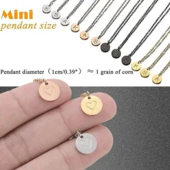 Initialen Damen Kette Buchstaben Anhänger Gold Silber Rosegold Herzen