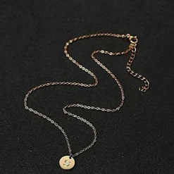 Initialen Kette Damen Buchstaben Anhänger Gold Rosegold Silber mit Herz