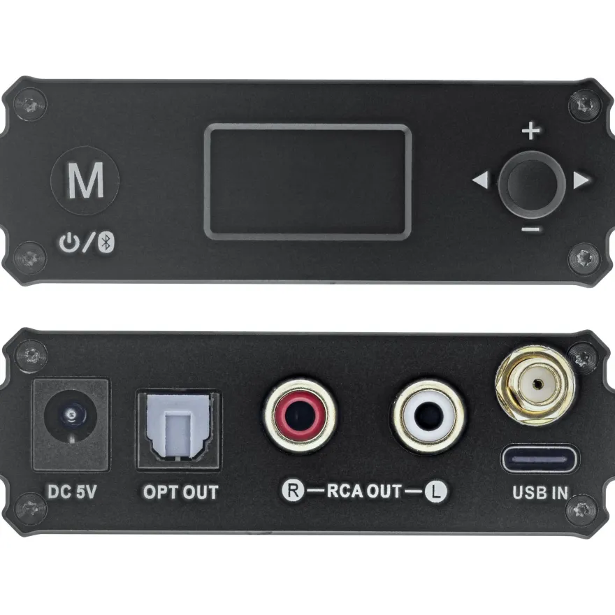 InLine® Bluetooth 5.1 HiFi-Receiver und USB DAC, mit LCD