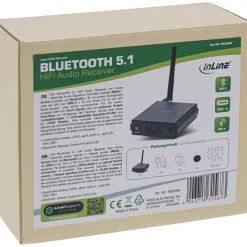 InLine® Bluetooth 5.1 HiFi-Receiver und USB DAC, mit LCD