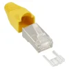 InLine® Crimpstecker RJ45 geschirmt, mit Knickschutz und Einfädelhilfe, 10er Pac