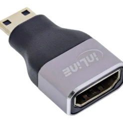 InLine® HDMI Adapter, HDMI A Buchse / Mini HDMI C Stecker, 8K UHD