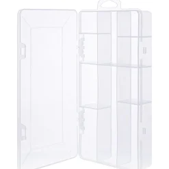 InLine® Kleinteilebox, 10 Fächer, Abmessungen: 206x107x33mm, transparent