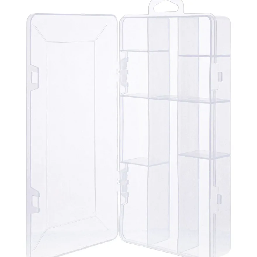 InLine® Kleinteilebox, 10 Fächer, Abmessungen: 206x107x33mm, transparent