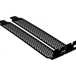InLine® Slotblech perforiert, schwarz, 2er Pack