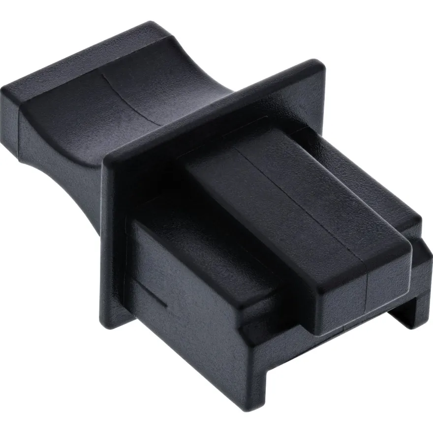 InLine® Staubschutz, für RJ45 Buchse, Farbe: schwarz, 100er Pack, schwarz