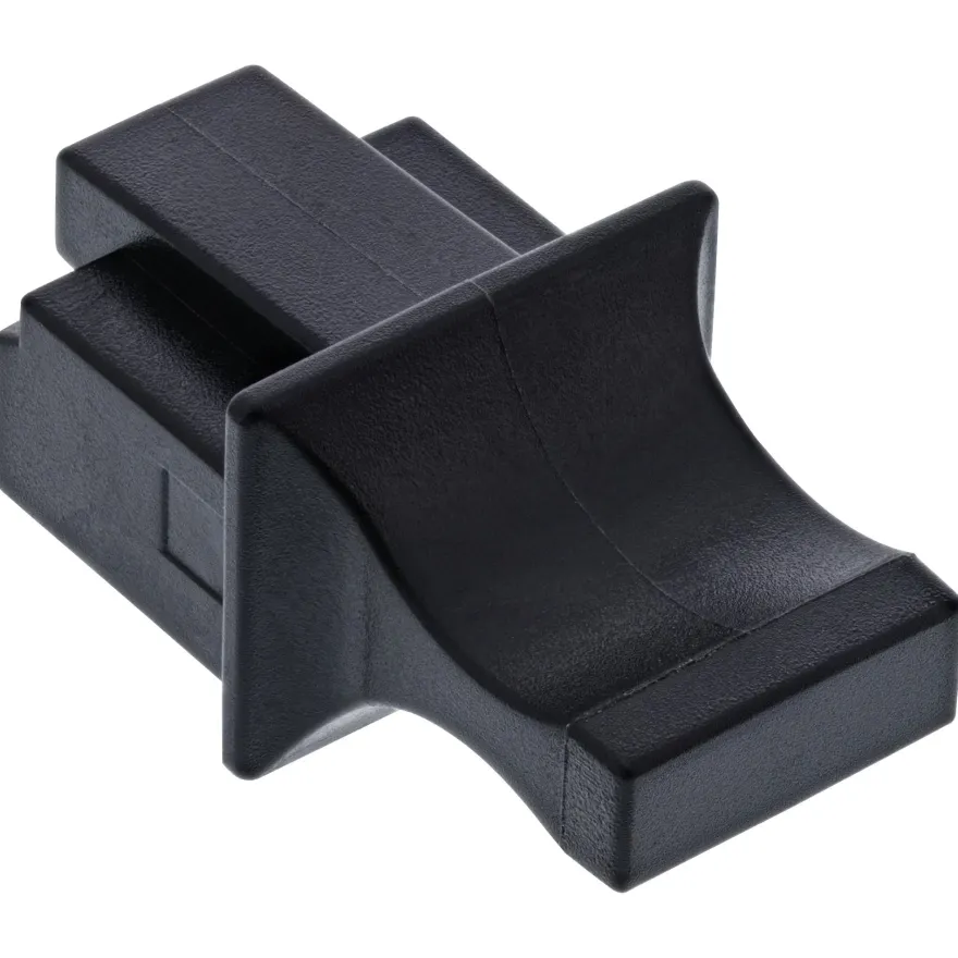 InLine® Staubschutz, für RJ45 Buchse, Farbe: schwarz, 100er Pack, schwarz
