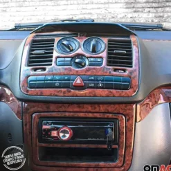 Innenraum Dekor Cockpit für Fiat Ducato 2014-2025 Wurzelholz Optik 26tlg