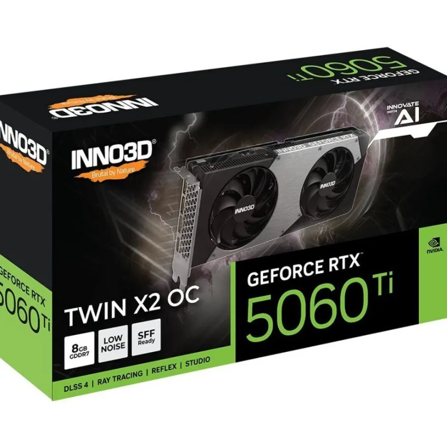 Inno3D RTX5060 TI Twin X2 OC, 8GB GDDR7 HDMI 3xDP