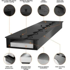 Inside Slim 2000 Ethanolkassette Einbaukamin