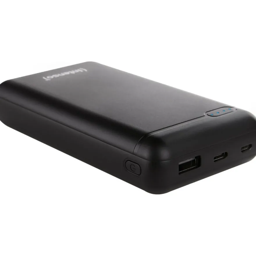 Intenso Powerbank 20000mAh mit USB-C Schnellladen und LED-Anzeige