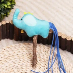 Interaktiver Katzenteaser Stick Katze Kauen Plüschtiere Spielzeug