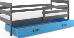 Interbeds Kinderbett Eryk 200x90cm in Grau + Matratze und Lattenrost